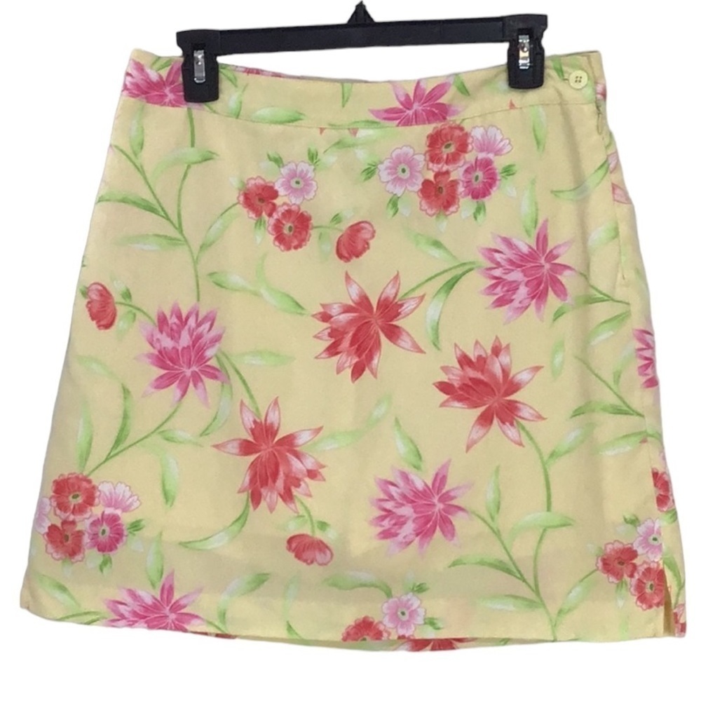 EP Pro Yellow Floral Golf Skort